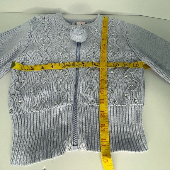 Vintage Gymboree Apre Ski zip up cardigan 2004 Lavender Ribbed Size 4 - Picture 11 of 12